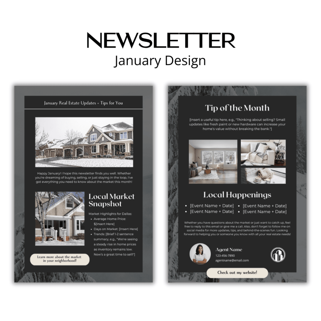 Newsletter January Design Fraser Real Estate Marketing