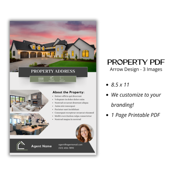 Property PDF Flyer - Arrow Design