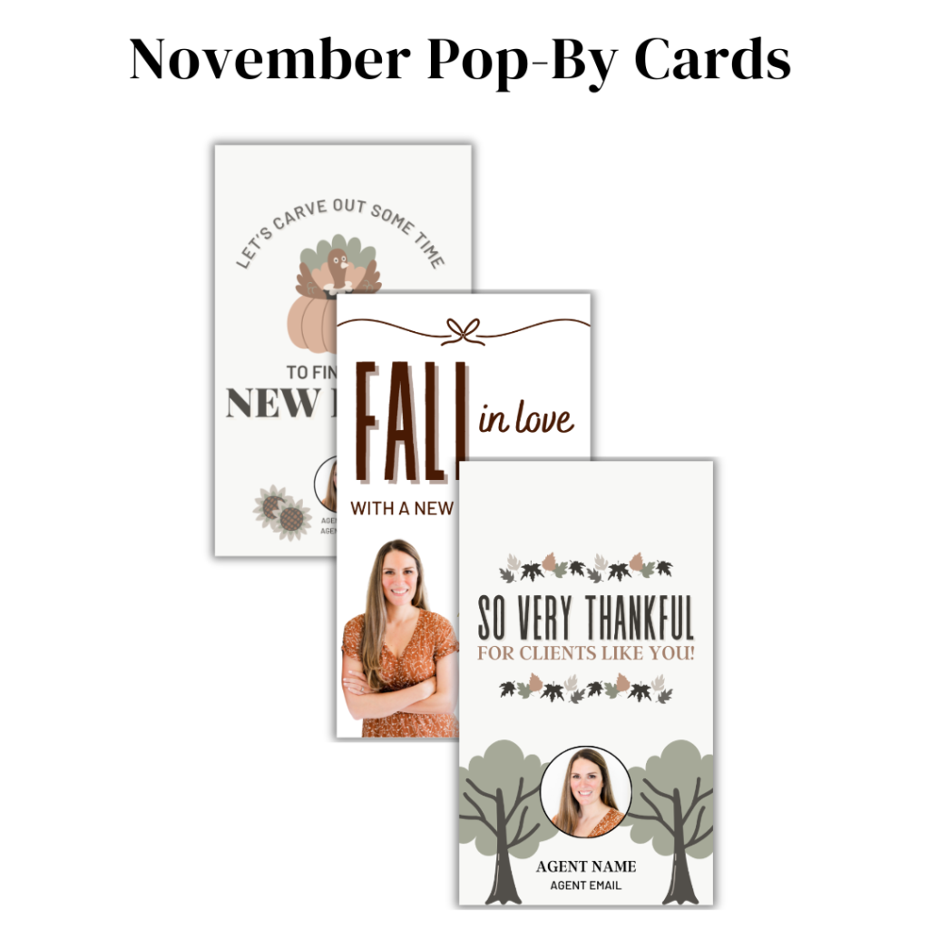 November Pop-By Cards