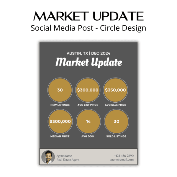 Market Update - Social Media Post - Circle Design