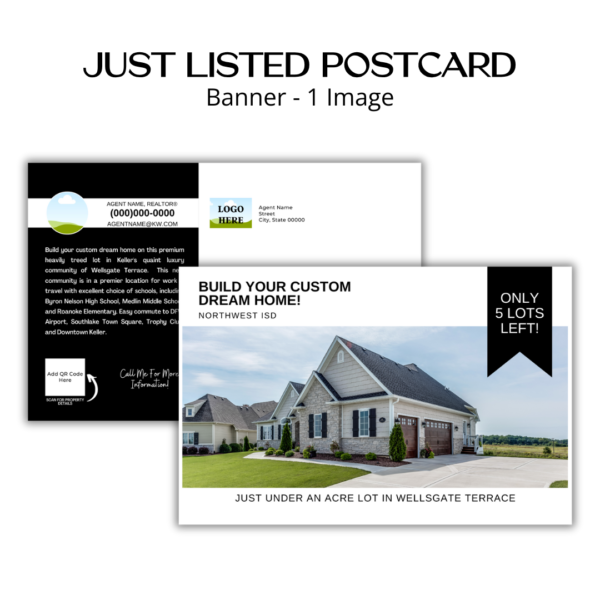 Just Listed Postcard - Banner