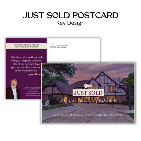 Just Sold Postcard - Key Design