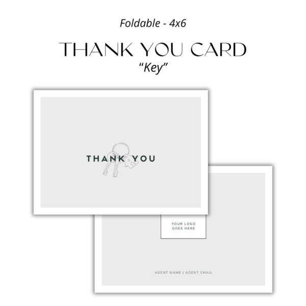 Thank You Cards - Key Design