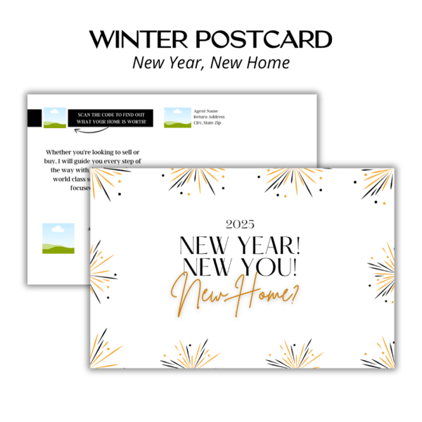 Winter Postcard - New Year, New Home