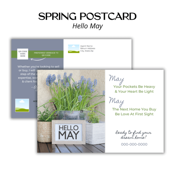 Spring Postcard - Hello May