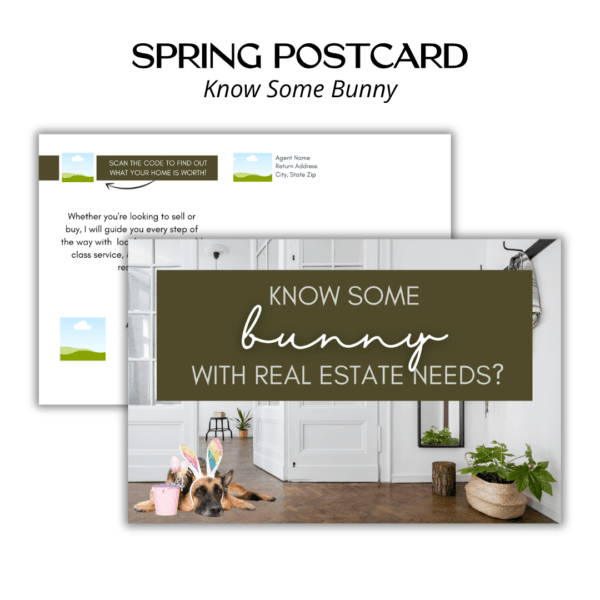 Spring Postcard - Know Some Bunny