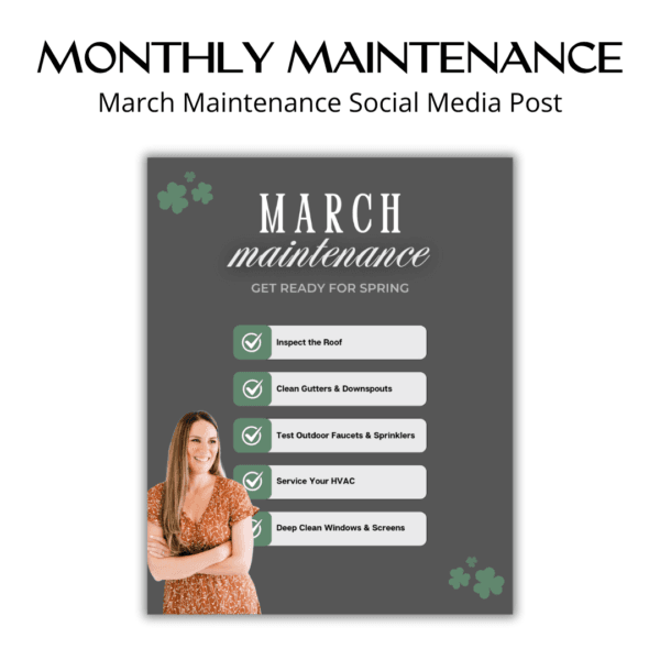 March Maintenance Social Media Post