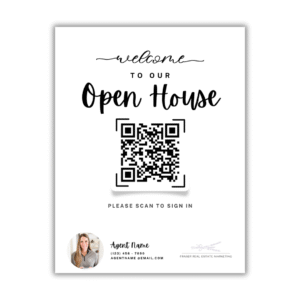 Open House Sign In - QR Code Flyer