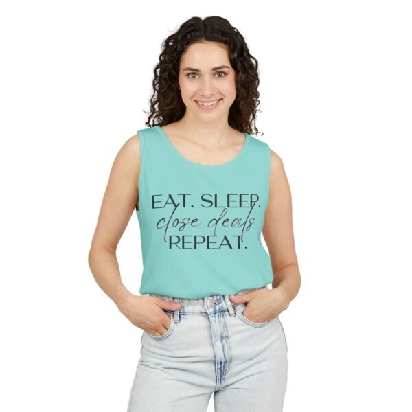 Comfort Colors Tank - Eat Sleep Close Deals Repeat - Realtor Top - Image 19