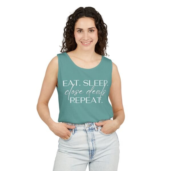 Comfort Colors Tank - Eat Sleep Close Deals Repeat - Realtor Top - Image 27