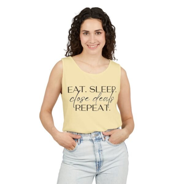 Comfort Colors Tank - Eat Sleep Close Deals Repeat - Realtor Top - Image 11