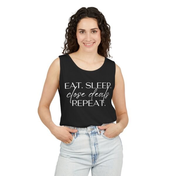Comfort Colors Tank - Eat Sleep Close Deals Repeat - Realtor Top - Image 47