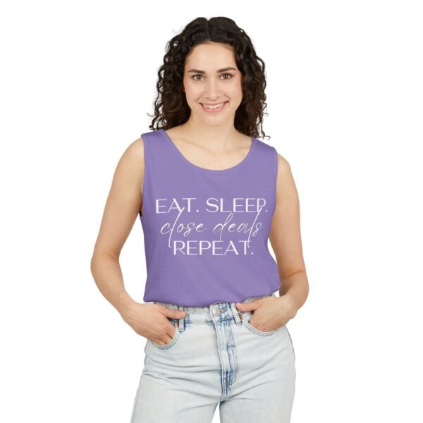 Comfort Colors Tank - Eat Sleep Close Deals Repeat - Realtor Top - Image 51