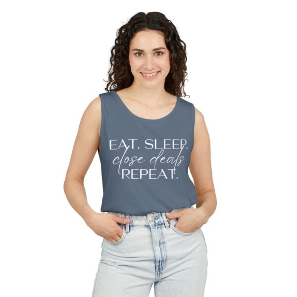 Comfort Colors Tank - Eat Sleep Close Deals Repeat - Realtor Top - Image 31