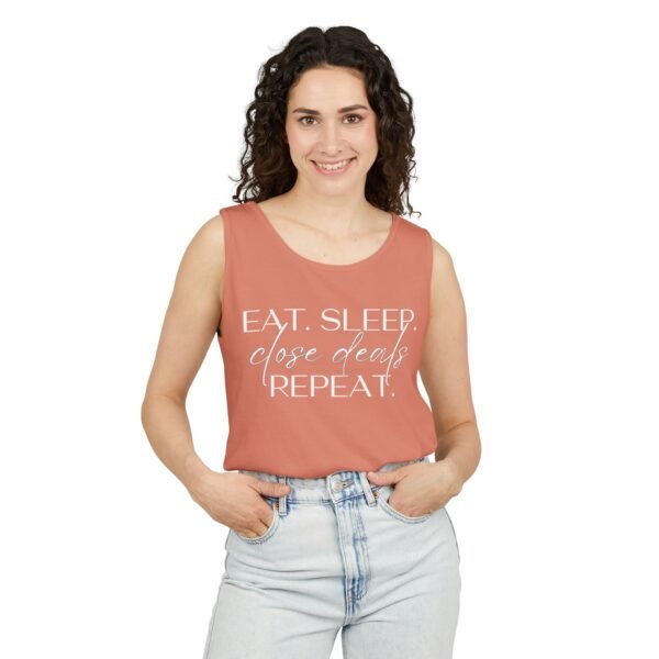 Comfort Colors Tank - Eat Sleep Close Deals Repeat - Realtor Top - Image 7