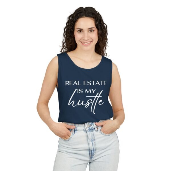 Comfort Colors Tank Top - Real Estate is my Hustle - Realtor Top - Image 2