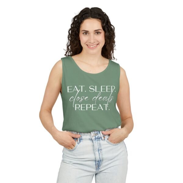 Comfort Colors Tank - Eat Sleep Close Deals Repeat - Realtor Top - Image 23