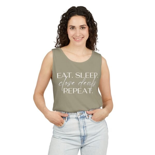 Comfort Colors Tank - Eat Sleep Close Deals Repeat - Realtor Top - Image 15