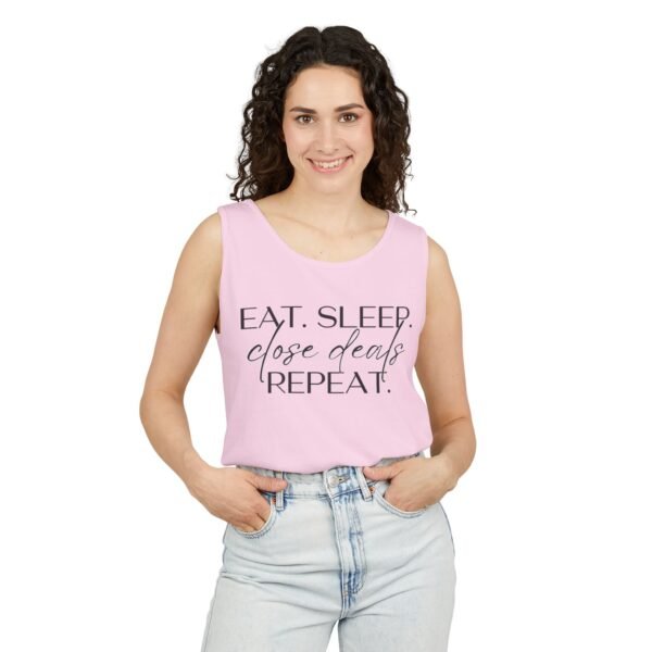 Comfort Colors Tank - Eat Sleep Close Deals Repeat - Realtor Top - Image 55