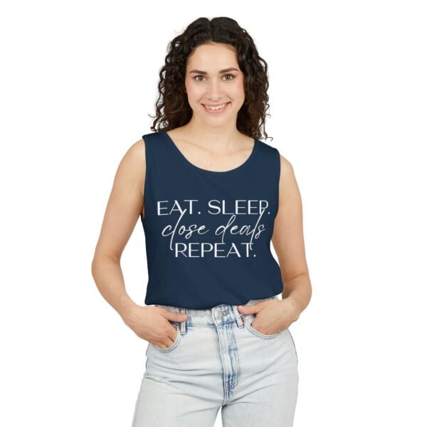 Comfort Colors Tank - Eat Sleep Close Deals Repeat - Realtor Top - Image 43
