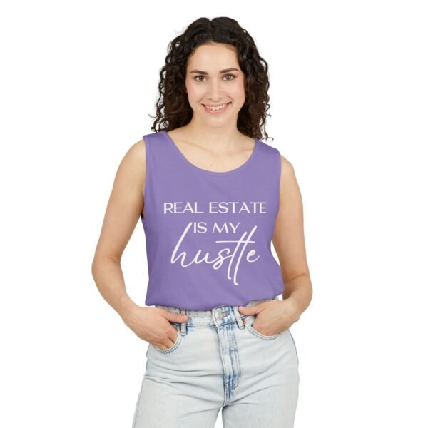Comfort Colors Tank Top - Real Estate is my Hustle - Realtor Top - Image 35