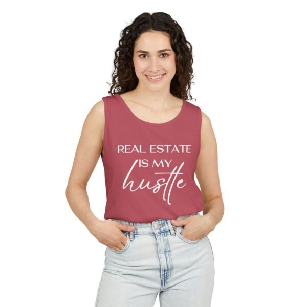 Comfort Colors Tank Top - Real Estate is my Hustle - Realtor Top - Image 44