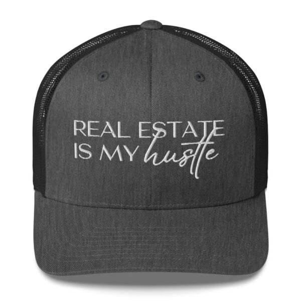Trucker Style Cap - Real Estate Is My Hustle - Realtor Hat - Image 6