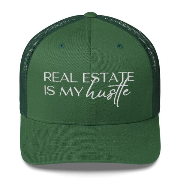 Trucker Style Cap - Real Estate Is My Hustle - Realtor Hat - Image 7