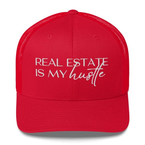 Trucker Style Cap - Real Estate Is My Hustle - Realtor Hat - Image 5