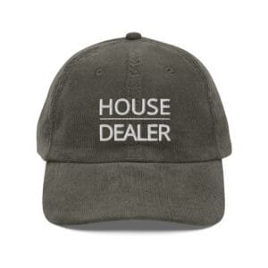 Vintage Corduroy Cap - House Dealer - Realtor Hat