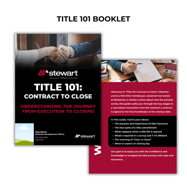 Title 101 Booklet - Stewart Title