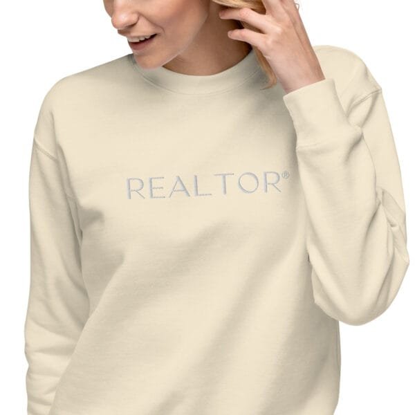 Unisex Embroidered Premium Sweatshirt - REALTOR - Image 12