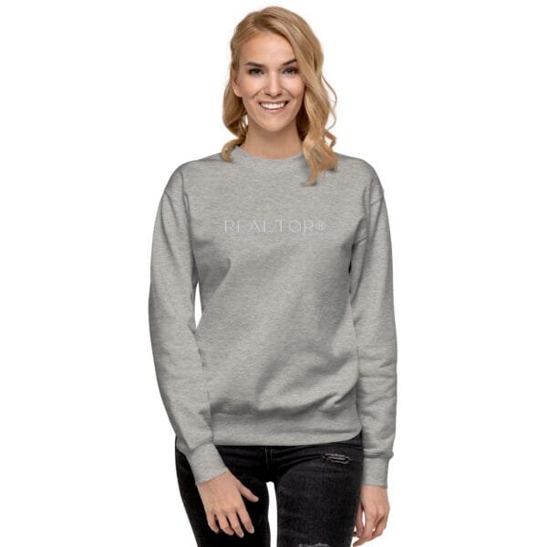 Unisex Embroidered Premium Sweatshirt - REALTOR - Image 3