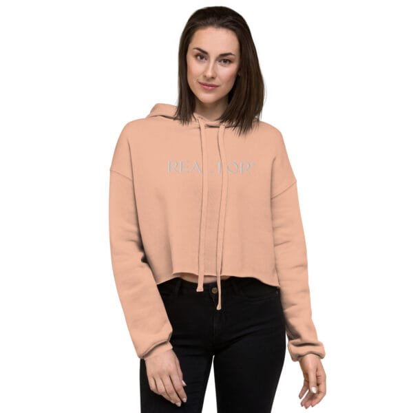 Embroidered Crop Hoodie - REALTOR - Image 10
