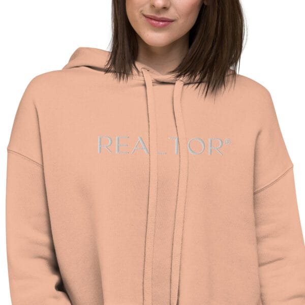 Embroidered Crop Hoodie - REALTOR - Image 11