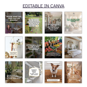 April Social Bundle — Editable in Canva