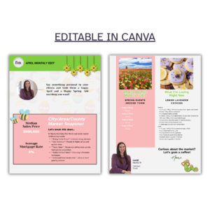 April Client Newsletter — Editable in Canva