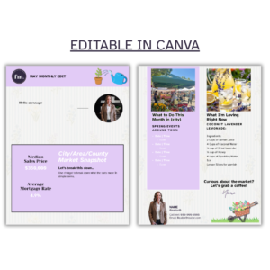 May Client Newsletter — Editable in Canva