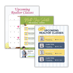 Class Schedule Flyer