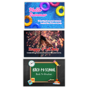 Summer Postcard Designs